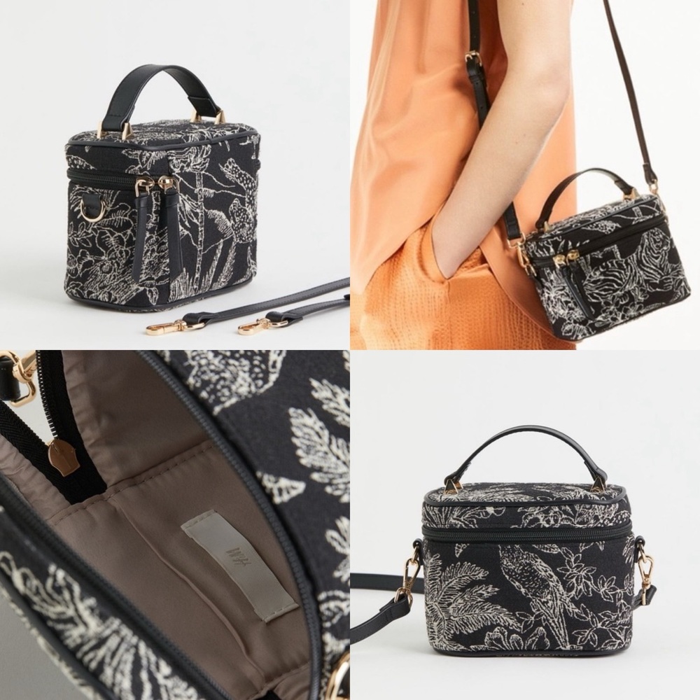 ✨H&M JACQUARD WEAVE TOILE BAG - NEW✨ - Picture 14 of 14